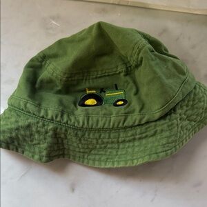 John Deere Green Bucket Hat with Tractor Embroidery